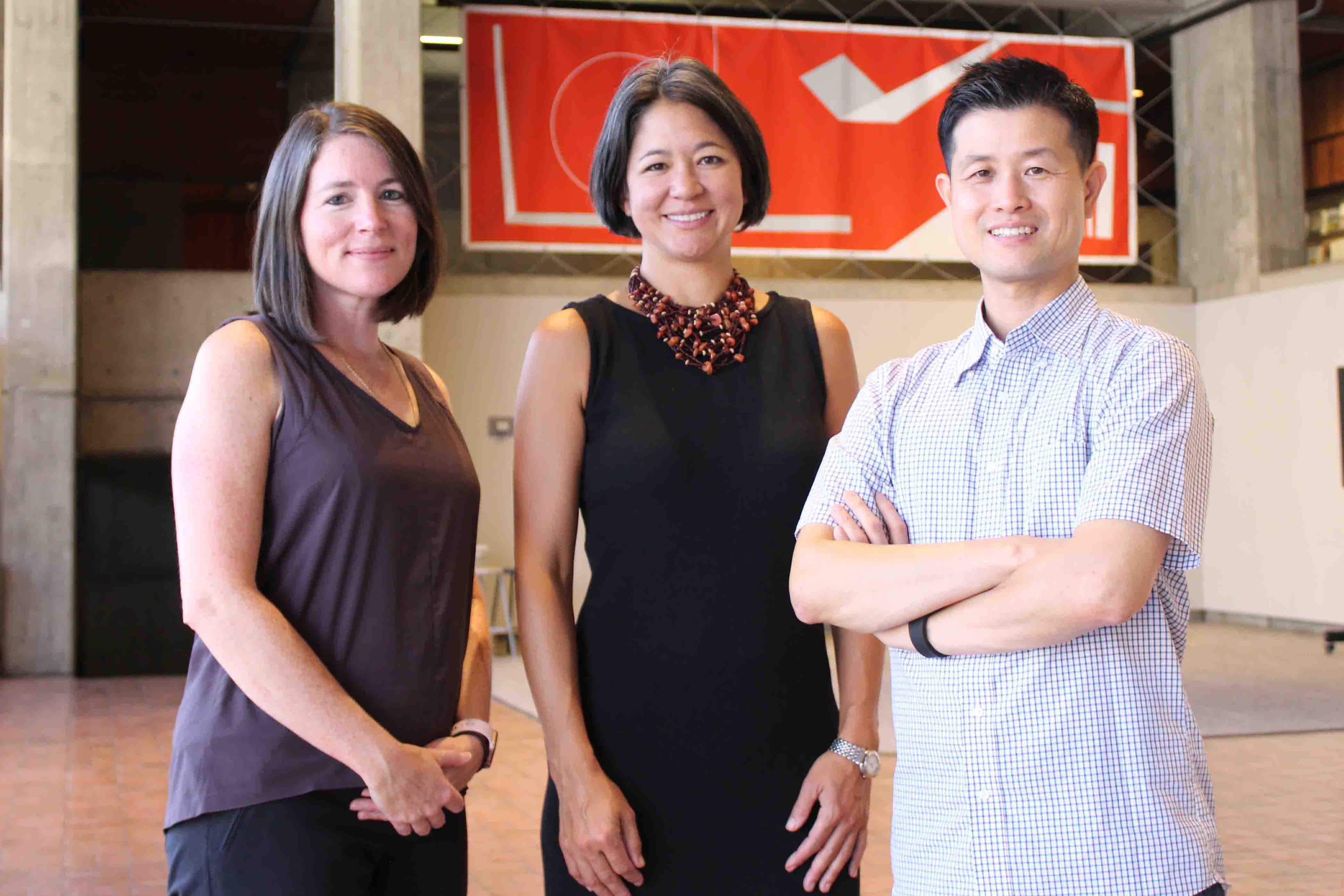Sarah Canham, Valerie Greer, and Andy Hong